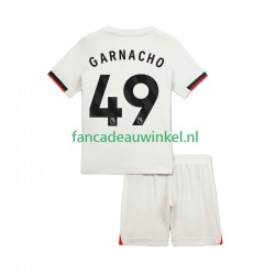 Chelsea Wedstrijdshirt met Korting Alejandro Garnacho 49 Uit Kind 2025-26 Korte Mouw