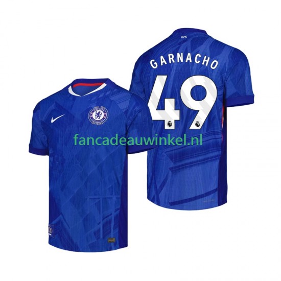 Chelsea Wedstrijdshirt met Korting Alejandro Garnacho 49 Thuis Heren 2025-26 Korte Mouw