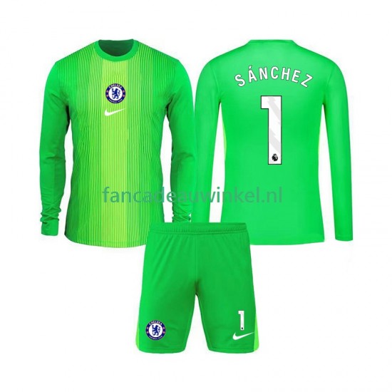 Chelsea Wedstrijdshirt met Korting Robert Sanchez 1 Keepersshirt Uit Kind 2025-26 Lange Mouw