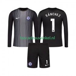 Chelsea Wedstrijdshirt met Korting Robert Sanchez 1 Keepersshirt Thuis Kind 2025-26 Lange Mouw