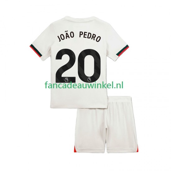 Chelsea Wedstrijdshirt met Korting Joao Pedro 20 Uit Kind 2025-26 Korte Mouw