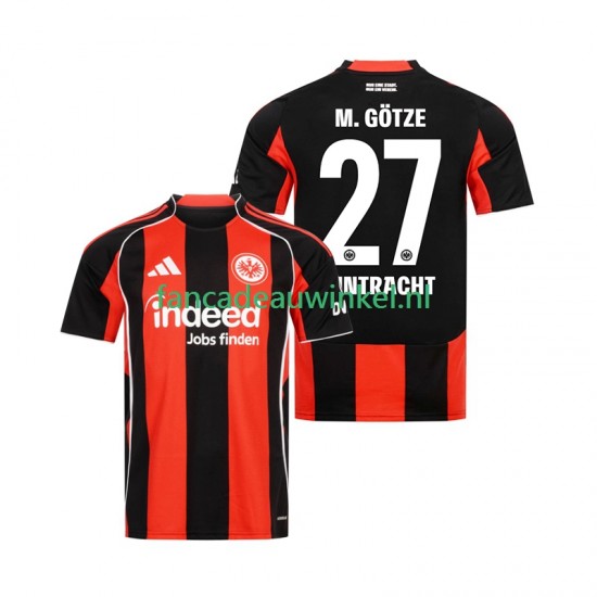 Eintracht Frankfurt Wedstrijdshirt met Korting Mario Gotze 27 Thuis Heren 2025-26 Korte Mouw