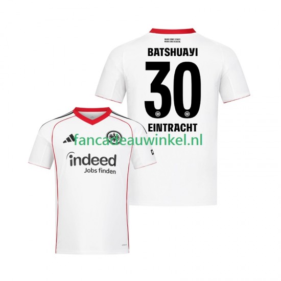 Eintracht Frankfurt Wedstrijdshirt met Korting Michy Batshuayi 30 Uit Heren 2025-26 Korte Mouw