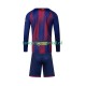 FC Barcelona Wedstrijdshirt met Korting Thuis Kind 2025-26 Lange Mouw