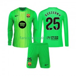 FC Barcelona Wedstrijdshirt met Korting Szczesny 25 Keepersshirt Thuis Kind 2025-26 Lange Mouw
