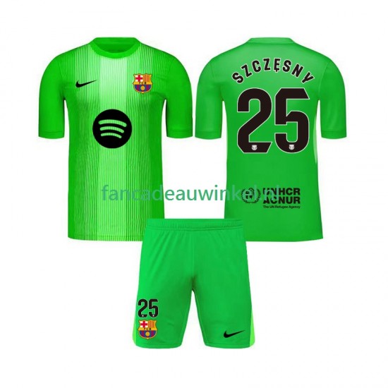 FC Barcelona Wedstrijdshirt met Korting Szczesny 25 Keepersshirt Thuis Kind 2025-26 Korte Mouw