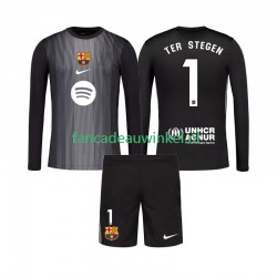 FC Barcelona Wedstrijdshirt met Korting Ter Stegen 1 Keepersshirt 3rd Kind 2025-26 Lange Mouw