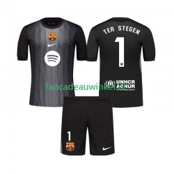 FC Barcelona Wedstrijdshirt met Korting Ter Stegen 1 Keepersshirt 3rd Kind 2025-26 Korte Mouw
