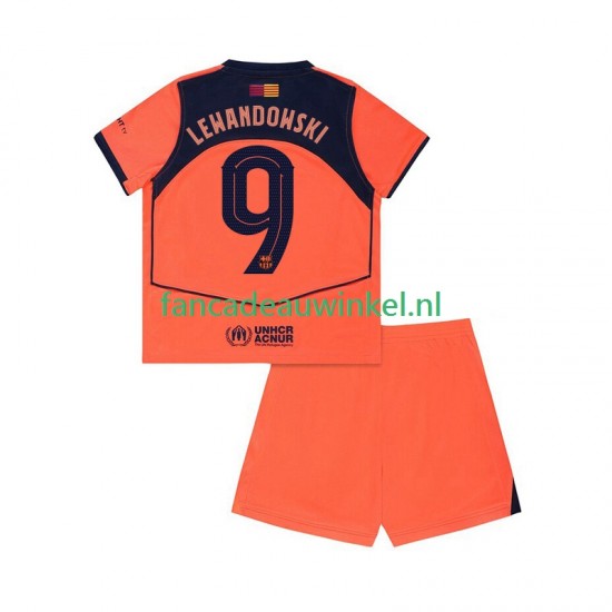 FC Barcelona Wedstrijdshirt met Korting Robert Lewandowski 9 UCL 3rd Kind 2025-26 Korte Mouw