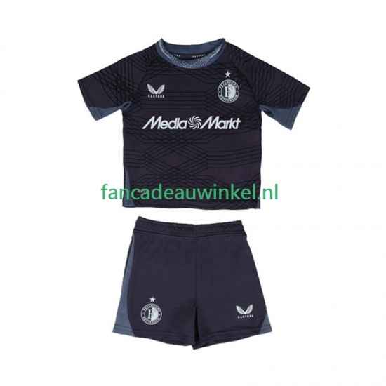 Feyenoord Rotterdam Wedstrijdshirt met Korting Uit Kind 2025-26 Korte Mouw