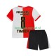 Feyenoord Rotterdam Wedstrijdshirt met Korting Quinten Timber 8 Thuis Kind 2025-26 Korte Mouw