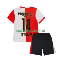 Feyenoord Rotterdam Wedstrijdshirt met Korting Sem Steijn 14 Thuis Kind 2025-26 Korte Mouw