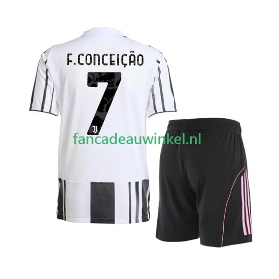 Juventus Wedstrijdshirt met Korting Francisco Conceicao 7 Thuis Kind 2025-26 Korte Mouw