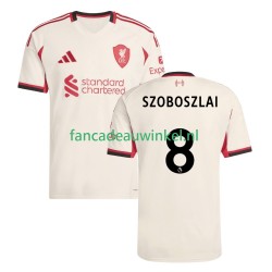 Liverpool Wedstrijdshirt met Korting Dominik Szoboszlai 8 Uit Heren 2025-26 Korte Mouw