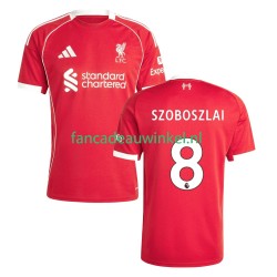 Liverpool Wedstrijdshirt met Korting Dominik Szoboszlai 8 Thuis Heren 2025-26 Korte Mouw