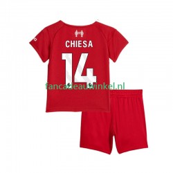 Liverpool Wedstrijdshirt met Korting Federico Chiesa 14 Thuis Kind 2025-26 Korte Mouw