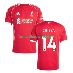 Liverpool Wedstrijdshirt met Korting Federico Chiesa 14 Thuis Heren 2025-26 Korte Mouw