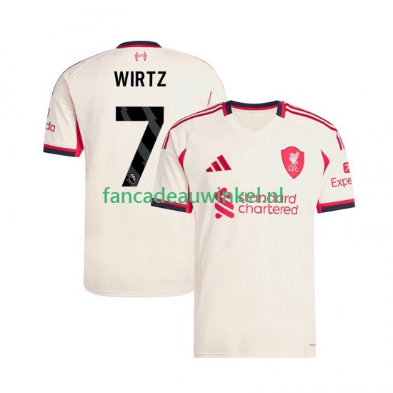 Liverpool Wedstrijdshirt met Korting Florian Wirtz 7 Uit Heren 2025-26 Korte Mouw