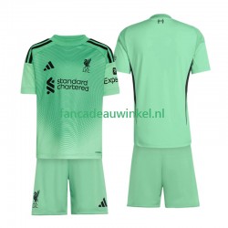 Liverpool Wedstrijdshirt met Korting Keepersshirt Uit Kind 2025-26 Korte Mouw
