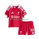 Liverpool Wedstrijdshirt met Korting Hugo Ekitike 22 Thuis Kind 2025-26 Korte Mouw