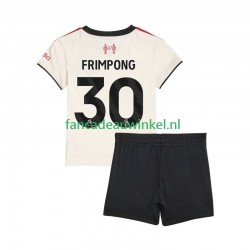Liverpool Wedstrijdshirt met Korting Jeremie Frimpong 30 Uit Kind 2025-26 Korte Mouw