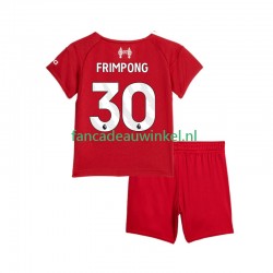 Liverpool Wedstrijdshirt met Korting Jeremie Frimpong 30 Thuis Kind 2025-26 Korte Mouw