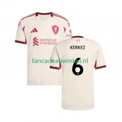 Liverpool Wedstrijdshirt met Korting Milos Kerkez 6 Uit Heren 2025-26 Korte Mouw