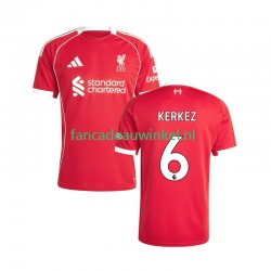 Liverpool Wedstrijdshirt met Korting Milos Kerkez 6 Thuis Heren 2025-26 Korte Mouw