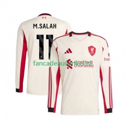 Liverpool Wedstrijdshirt met Korting Mohamed Salah 11 Uit Heren 2025-26 Lange Mouw