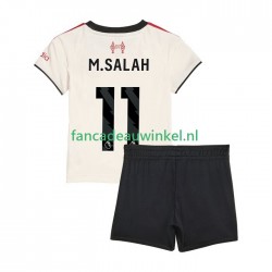 Liverpool Wedstrijdshirt met Korting Mohamed Salah 11 Uit Kind 2025-26 Korte Mouw