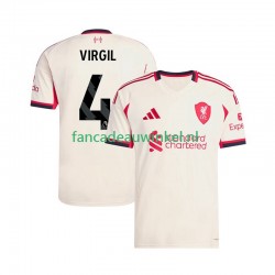 Liverpool Wedstrijdshirt met Korting Virgil van Dijk 4 Uit Heren 2025-26 Korte Mouw