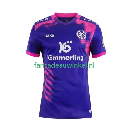 Mainz 05 Wedstrijdshirt met Korting Uit Heren 2025-26 Korte Mouw