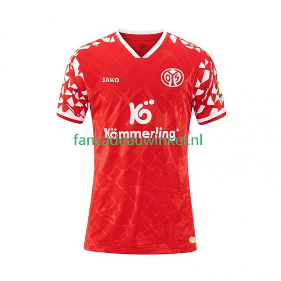 Mainz 05 Wedstrijdshirt met Korting Thuis Heren 2025-26 Korte Mouw
