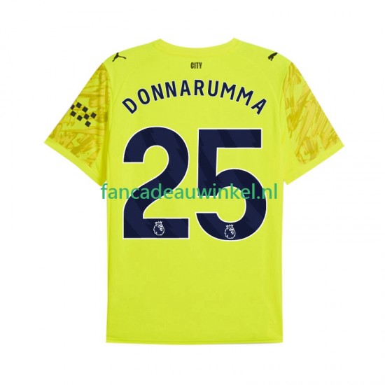 Manchester City Wedstrijdshirt met Korting Gianluigi Donnarumma 25 Keepersshirt 3rd Heren 2025-26 Korte Mouw