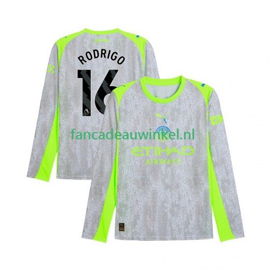 Manchester City Wedstrijdshirt met Korting Rodrigo Hernandez 16 3rd Heren 2025-26 Lange Mouw