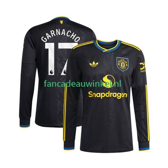 Manchester United Wedstrijdshirt met Korting Alejandro Garnacho 17 3rd Heren 2025-26 Lange Mouw