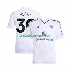 Manchester United Wedstrijdshirt met Korting Benjamin Sesko 30 Uit Heren 2025-26 Korte Mouw