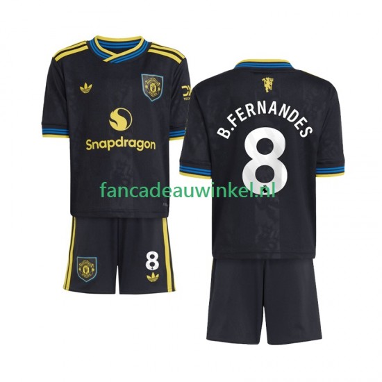Manchester United Wedstrijdshirt met Korting Bruno Fernandes 8 3rd Kind 2025-26 Korte Mouw
