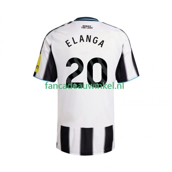 Newcastle United Wedstrijdshirt met Korting Elanga 20 Thuis Heren 2025-26 Korte Mouw