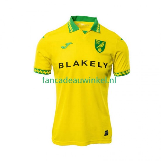 Norwich City Wedstrijdshirt met Korting Thuis Heren 2025-26 Korte Mouw