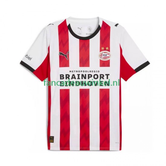 PSV Eindhoven Wedstrijdshirt met Korting Thuis Heren 2025-26 Korte Mouw