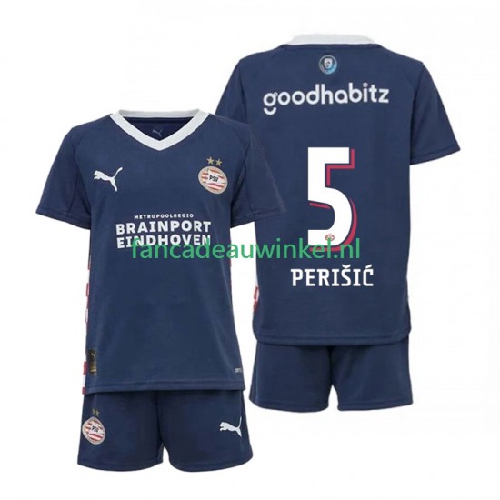 PSV Eindhoven Wedstrijdshirt met Korting Ivan Perisic 5 Uit Kind 2025-26 Korte Mouw