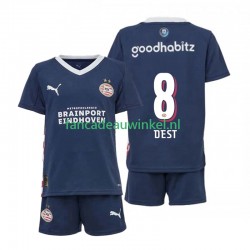 PSV Eindhoven Wedstrijdshirt met Korting Sergino Dest 8 Uit Kind 2025-26 Korte Mouw