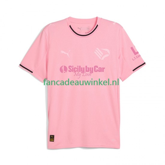Wedstrijdshirt met Korting Palermo Thuis Heren 2024-25 Korte Mouw