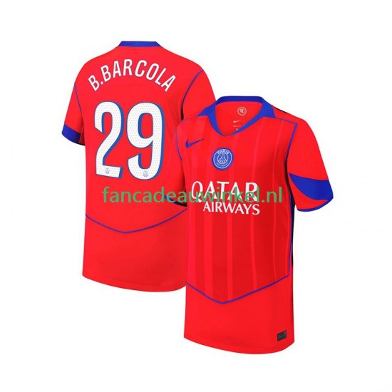 Paris Saint-Germain Wedstrijdshirt met Korting Bradley Barcola 29 3rd Heren 2025-26 Korte Mouw
