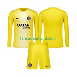 Paris Saint-Germain Wedstrijdshirt met Korting Keepersshirt 3rd Kind 2025-26 Lange Mouw