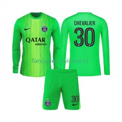 Paris Saint-Germain Wedstrijdshirt met Korting Lucas Chevalier 30 Keepersshirt Uit Kind 2025-26 Lange Mouw