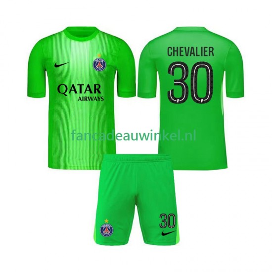 Paris Saint-Germain Wedstrijdshirt met Korting Lucas Chevalier 30 Keepersshirt Uit Kind 2025-26 Korte Mouw