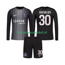 Paris Saint-Germain Wedstrijdshirt met Korting Lucas Chevalier 30 Keepersshirt Thuis Kind 2025-26 Lange Mouw