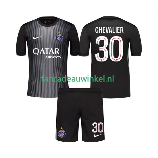 Paris Saint-Germain Wedstrijdshirt met Korting Lucas Chevalier 30 Keepersshirt Thuis Kind 2025-26 Korte Mouw